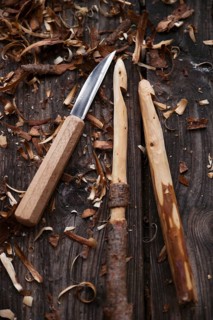 Carved crochet hook