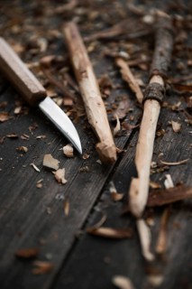 Carved crochet hook