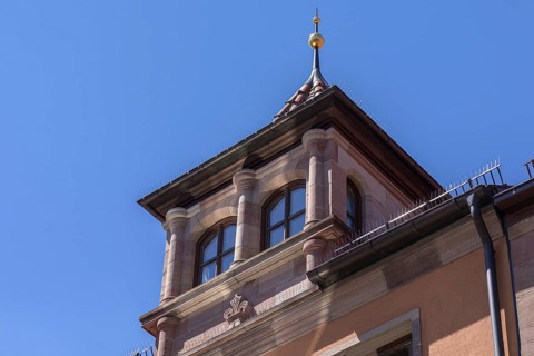Historic roof extension of a residential house