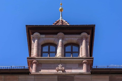 Historic roof extension of a residential house