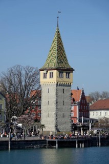 Mangturm at Lindau harbour on Lake Constance