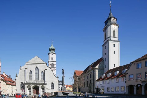 Minster of Our Lady and Church of St. Stephen on the Market Square