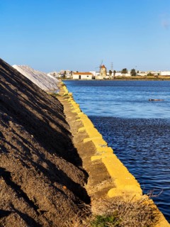 Spoil heap at salt works