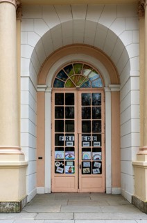 Entrance to the castle church in Putbus
