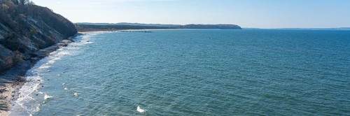 Coastal landscape near Lietzow on the island of Ruegen