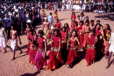 Velichappadu or Oracles in Bharani festival in Kodungallur