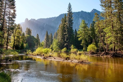 Typical landscape in the morning