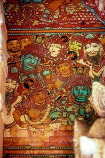 17th century murals in Sri Thodeekkalam Siva temple in Kannavam near Thalassery