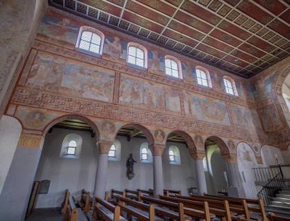Catholic parish church of St. George in Oberzell on the island of Reichenau