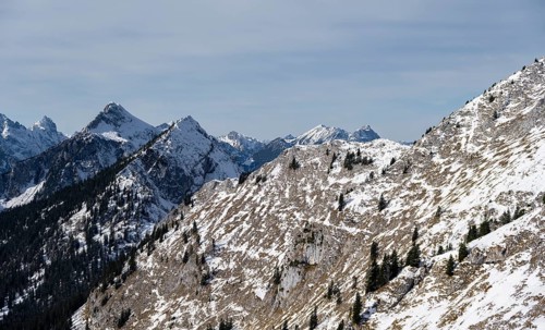 Lonely mountain valley