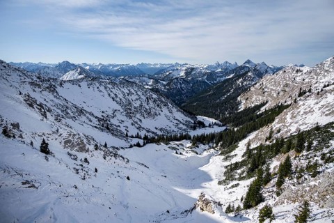 Lonely mountain valley