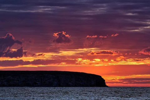 Silhouette of Lilla Karlsoe Island