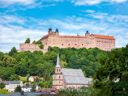 Plassenburg Castle and St. Peter's Church in the Old Town of Kulmbach