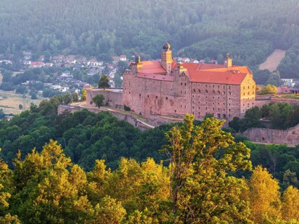 View of the Plassenburg in the first morning light