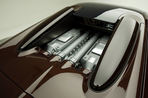 Sports car special model Rembrandt Bugatti from the series Les Legendes de Bugatti. The model