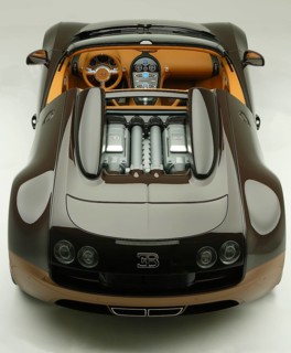 Sports car special model Rembrandt Bugatti from the series Les Legendes de Bugatti. The model