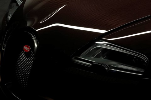 Sports car special model Rembrandt Bugatti from the series Les Legendes de Bugatti. The model
