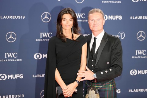 David Coulthard with woman Karen Minier