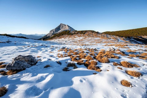 Plateau with first snow