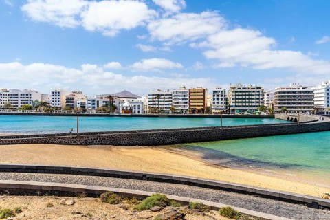 Arrecife cityscape seen from San Gabriel castle
