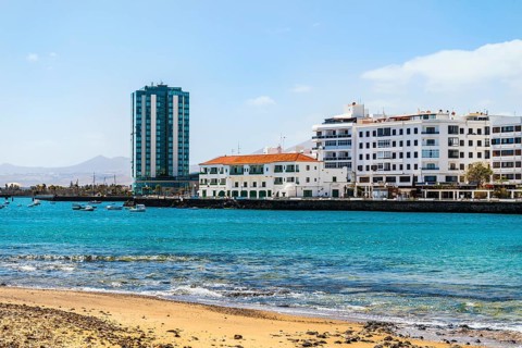 Arrecife cityscape seen from San Gabriel castle