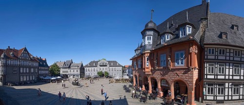 Market square with market fountain