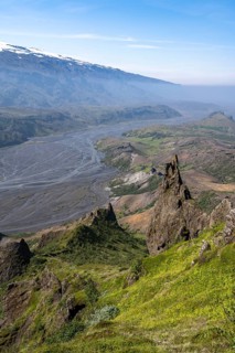Rock formation at Valahnukur peak