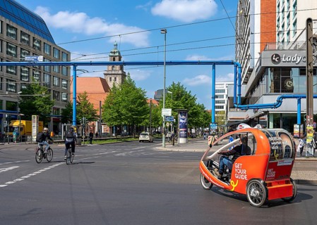 Road traffic in Berlin