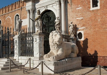 Military marine museum in historical building of Arsenal