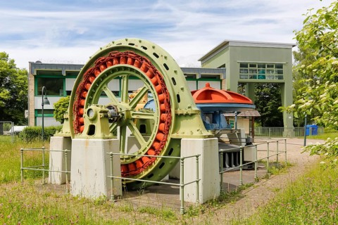 Old hydroelectric power plant power station