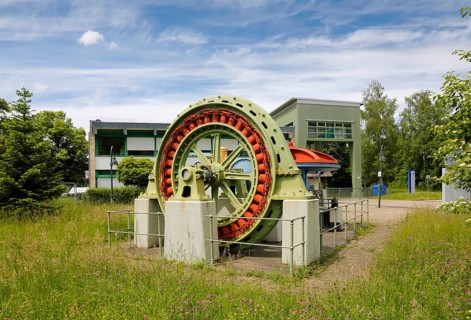 Old hydroelectric power plant power station
