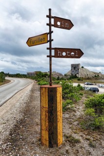 Rusty iron signs