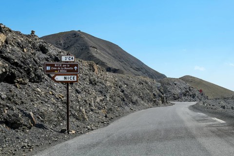 Pass road to Col de la Bonette