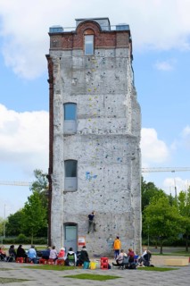 Climbing tower on the Laga grounds