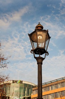 Old candelabra with modern light sources