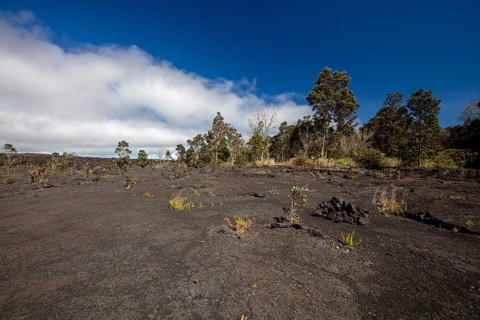 View over the lava flow