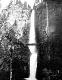 Multnomah Falls from the Columbia River