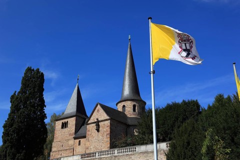 St. Michael's Church in Fulda was built in the pre-Romanesque Carolingian architectural style by order of Abbot Eigil between 820 and 822. It is considered the oldest replica of the Church of the Holy...