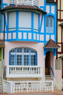 Wilhelminian and Art Nouveau villas in the Mersois neighbourhood on the Mers-les-Bains promenade