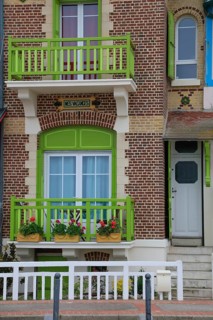 Wilhelminian and Art Nouveau villas in the Mersois neighbourhood on the Mers-les-Bains promenade