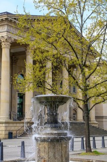 Palace Fountain and Classicist Facade Landtag