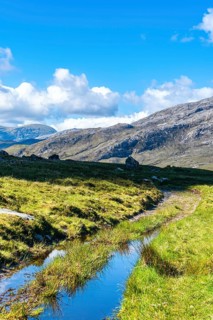 Mountains and Meadows over Lochan Havurn and Loch Eriboll