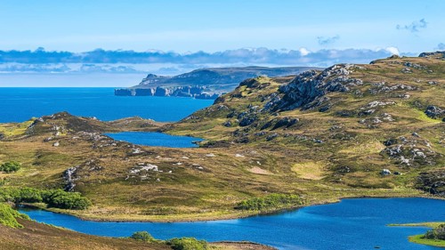 Loch Achan Lochaidh and Loch Eriboll