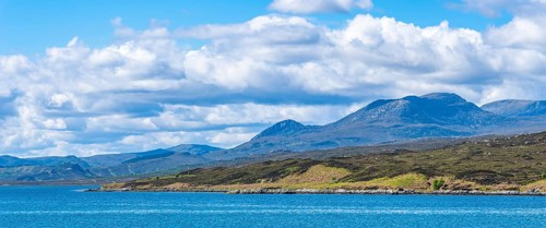 Ben Hope from the causeway across the Kyle of Tongue