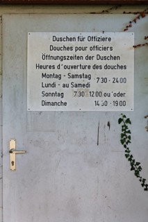 Door with sign