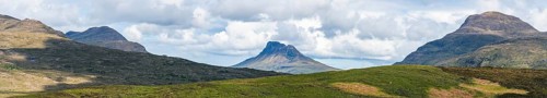 Panorama over Sgorr Tuath and Cul Beag