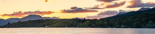 Sunset over Loch Lomond from Milarrochy Bay