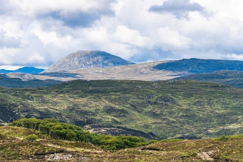 Mountains over road B869