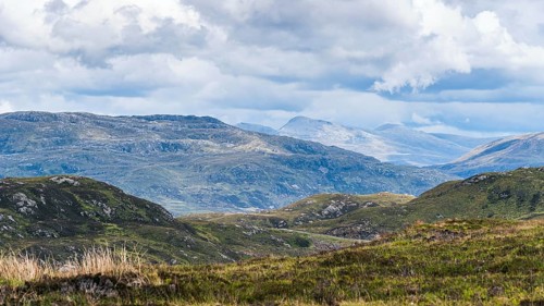 Mountains over road B869