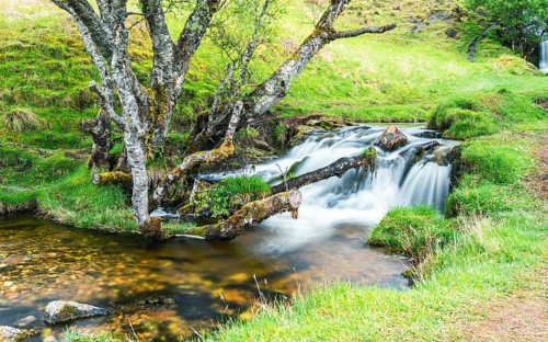 Ardvreck Castle Waterfall